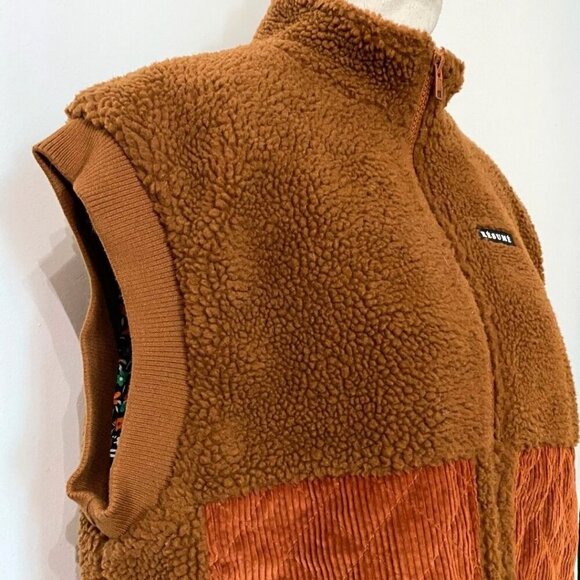 NWOT RÉSUMÉ WOMEN'S GERTARS TEDDY QUILTED CORDUROY BEST IN COGNAC BROWN - OS - Picture 4 of 6